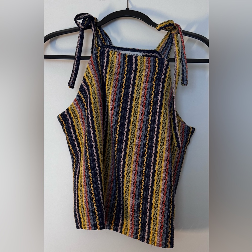 Madewell Striped Multicolor Knit Top